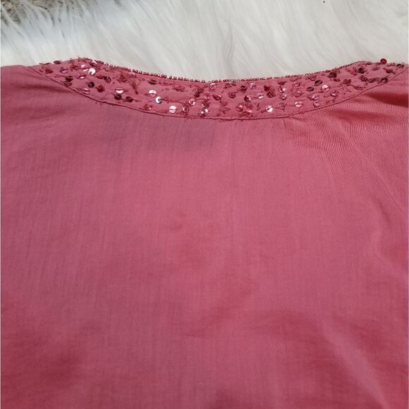 ALC pink longsleeve blouse with sequins - Picture 6 of 8